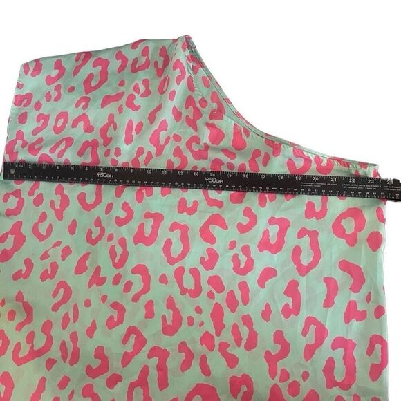 Entro One Shoulder Girls Night Leopard Print Party Top - Picture 7 of 9